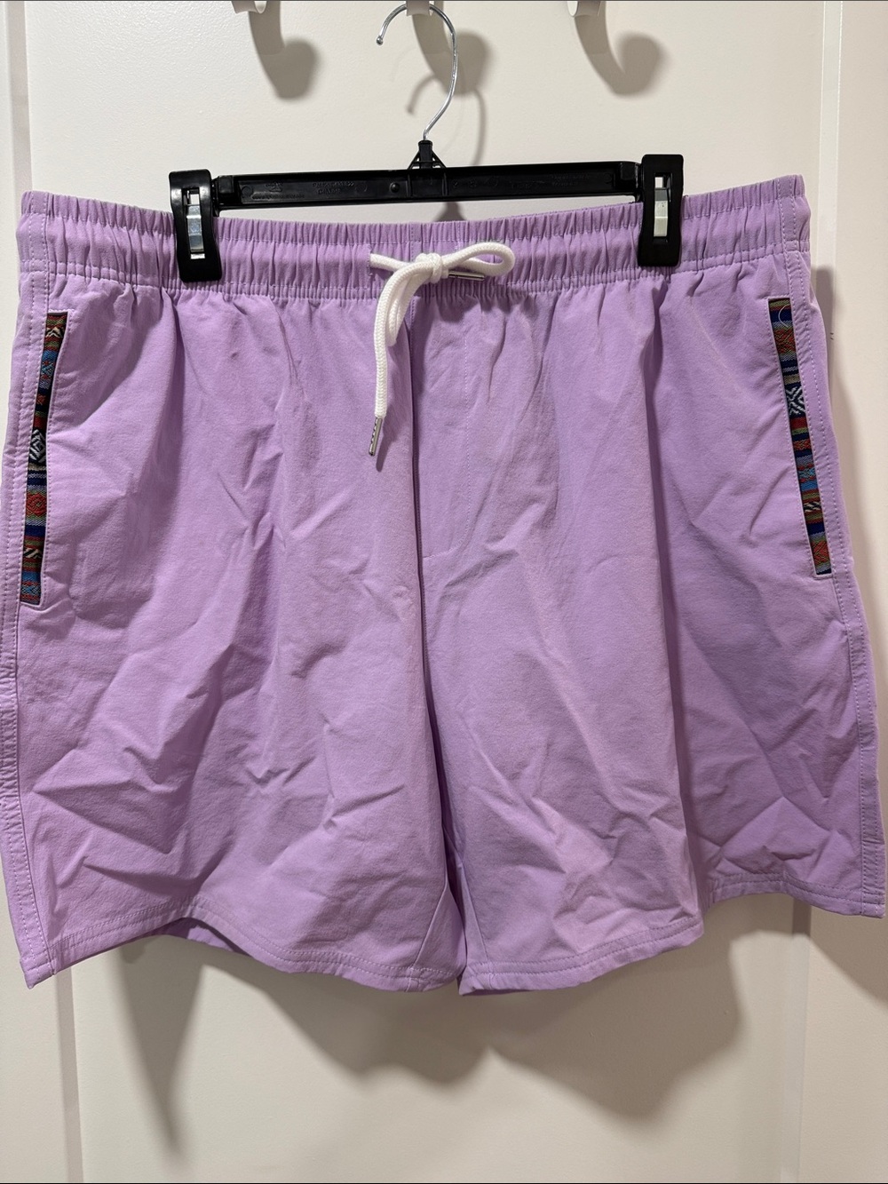 Jmierr Men's Lilac Drawstring Shorts - Size 40